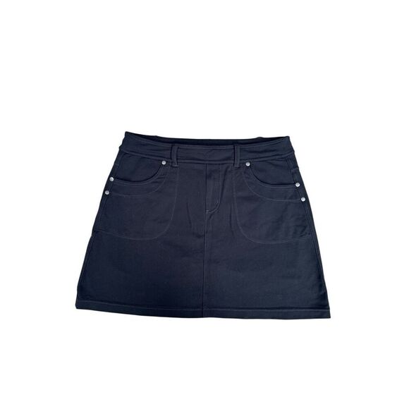 Athleta Bettona Classic Skort Athletic Skirt Pull on Stretchy Black/Gray Size M - Picture 3 of 11